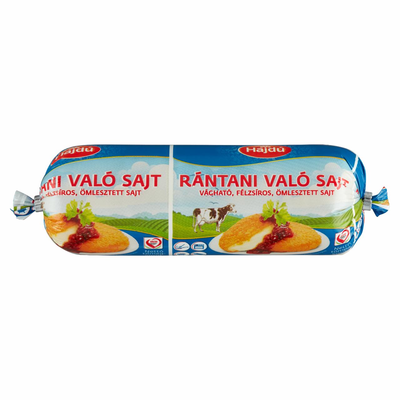 Képek - Hajdú vágható, félzsíros, ömlesztett rántani való sajt 500 g