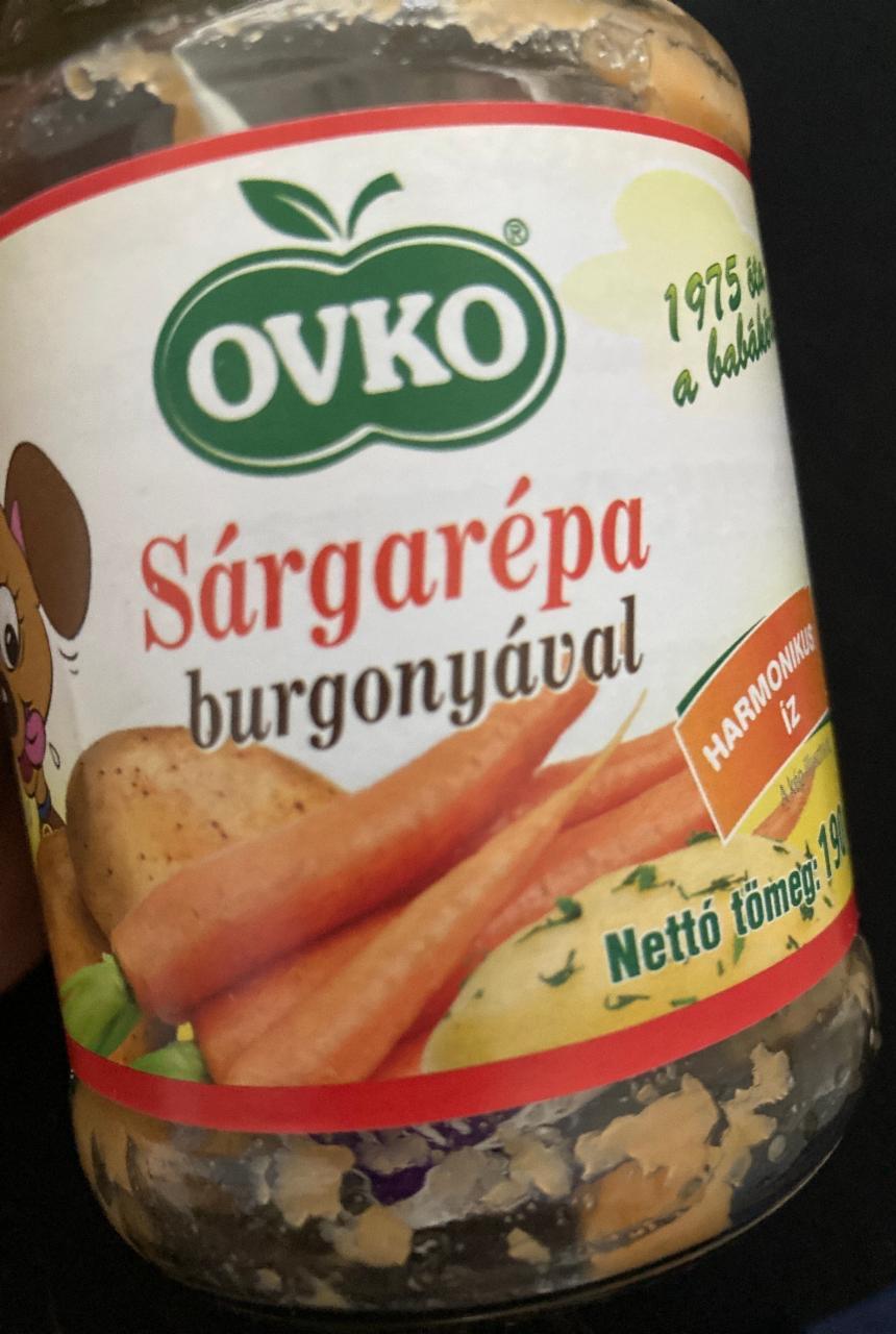 Képek - Sárgrépa burgonyával Ovko