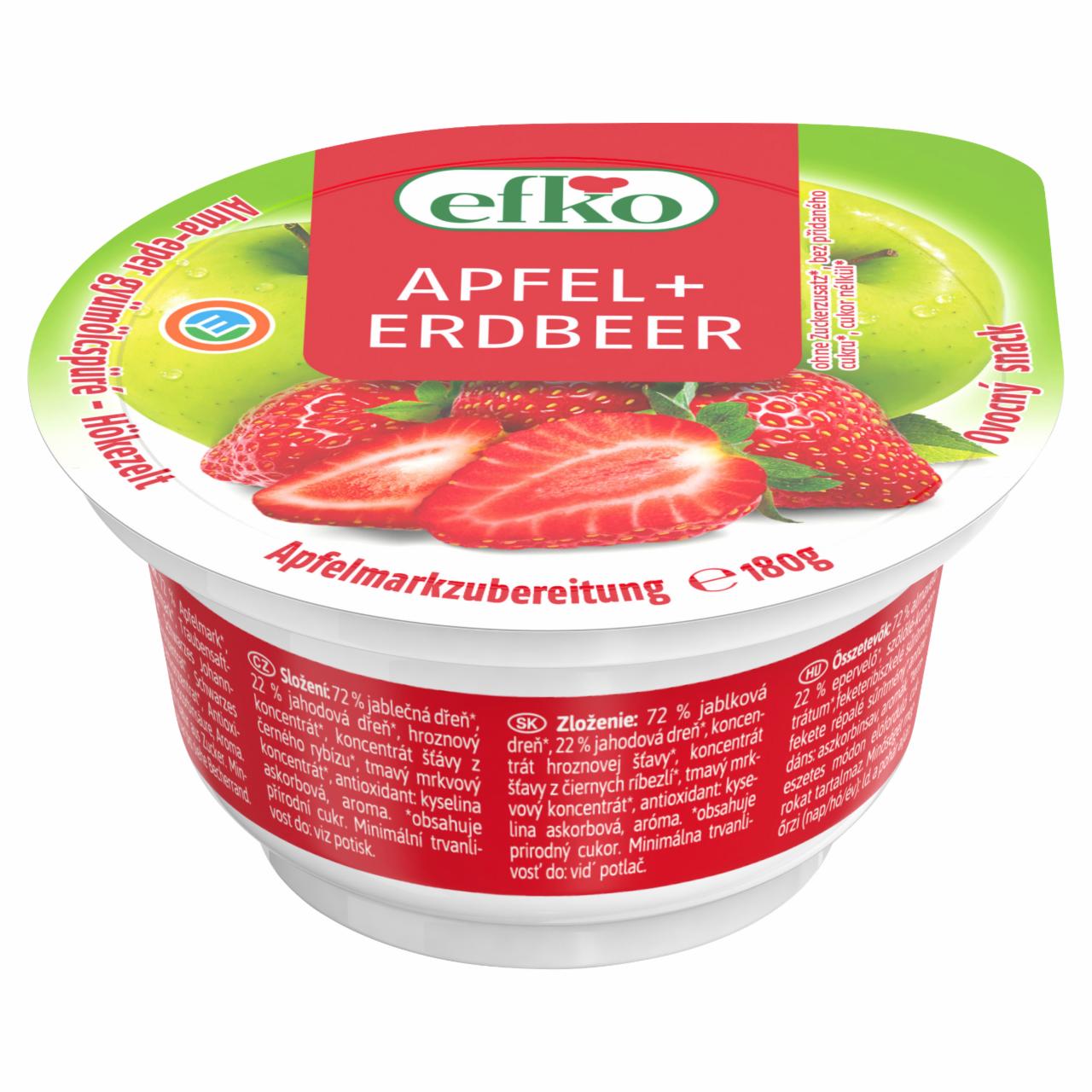 Képek - Efko alma-eper gyümölcspüré 180 g