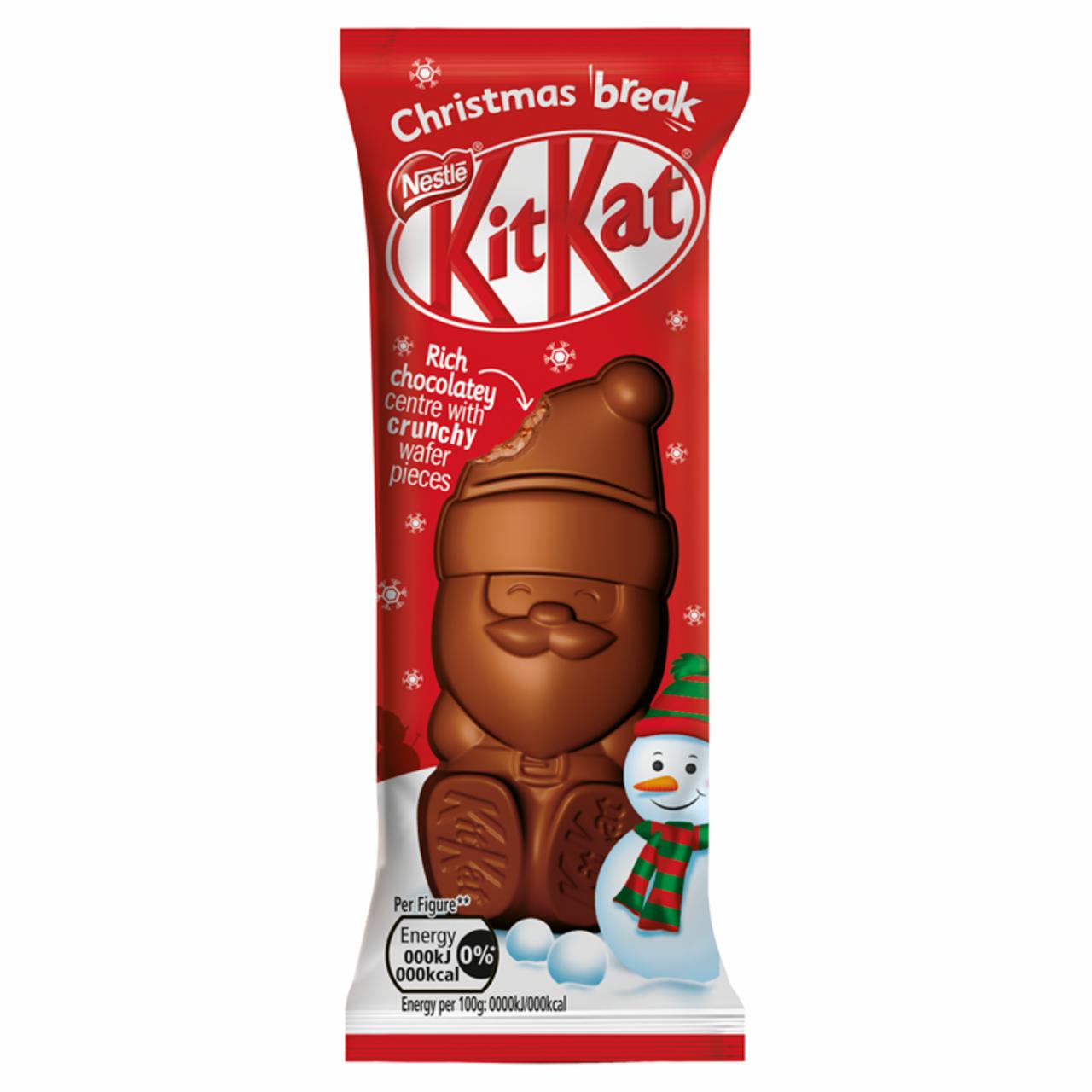 Képek - KitKat tejcsokoládé figura csokoládés töltelékkel, rizspehellyel, kekszporral, ostyadarabokkal 29 g