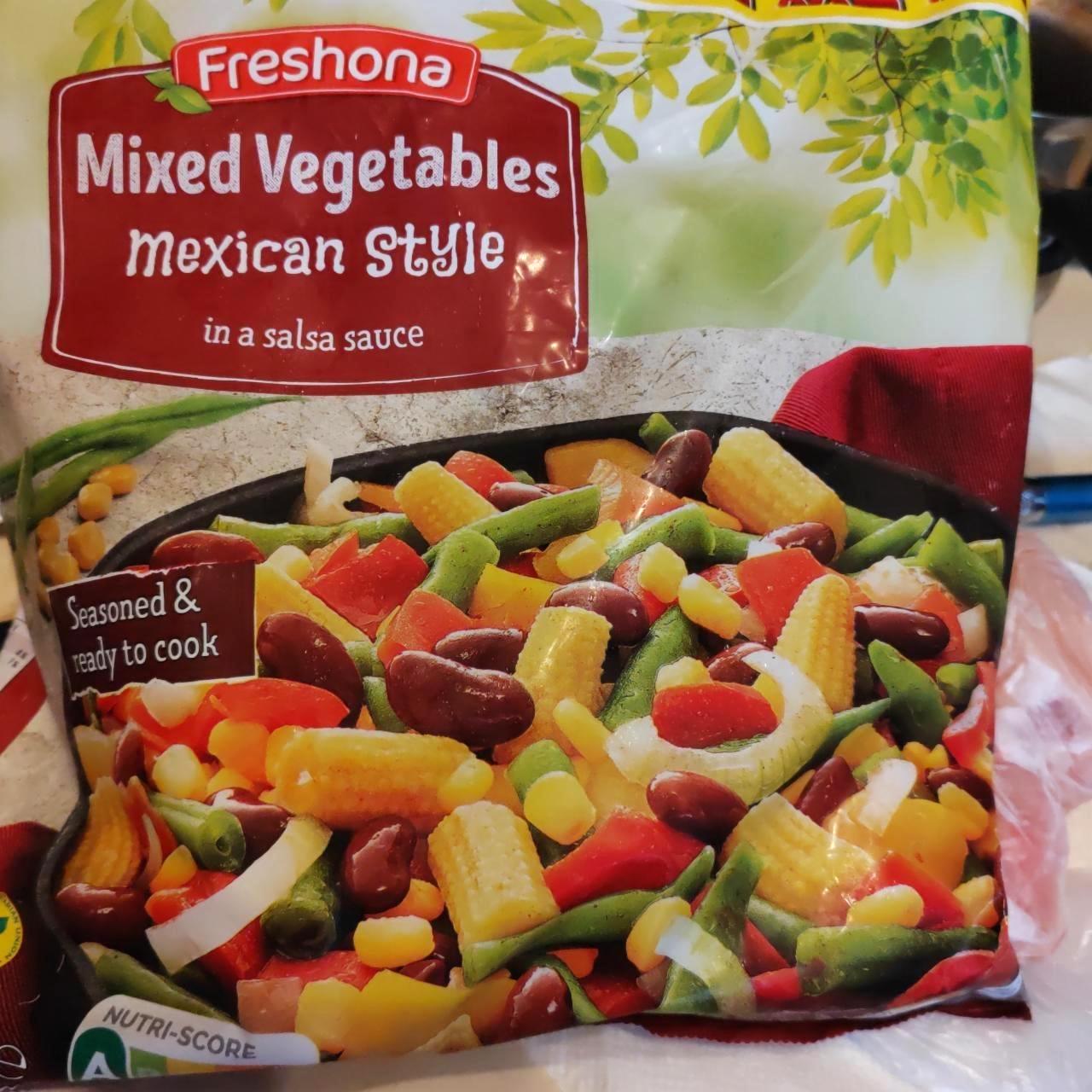Képek - Mixed vegetables mexican style in spicy salsa Freshona
