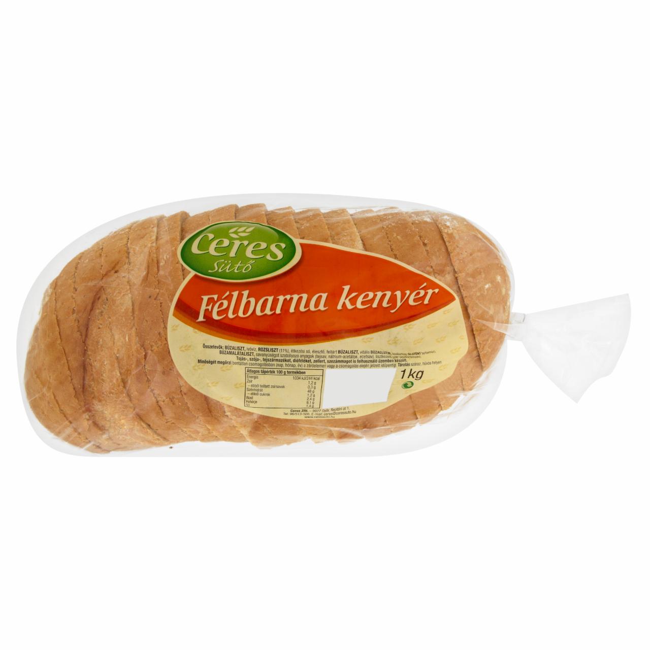 Képek - Ceres Sütő félbarna kenyér 1 kg