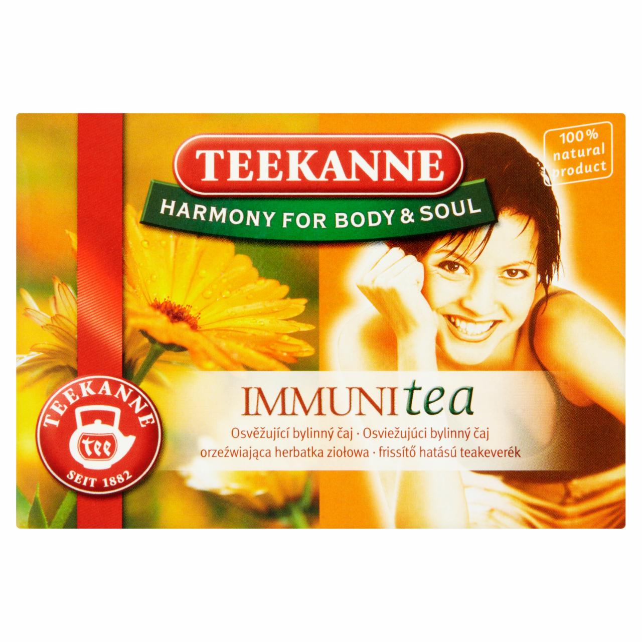 Képek - Teekanne Harmony for Body & Soul Immuni Tea frissítő hatású teakeverék 16 teatasak 32 g