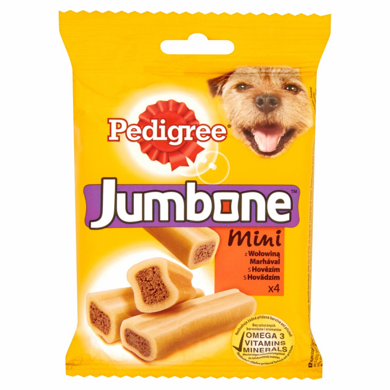 Képek - Pedigree Jumbone jutalomfalat kutyák számára marhával 4 db 180 g