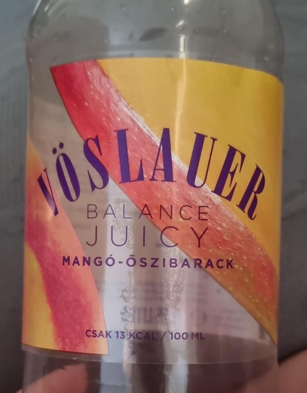 Képek - Vöslauer Balance Juicy mangó-őszibarack ízű üdítőital
