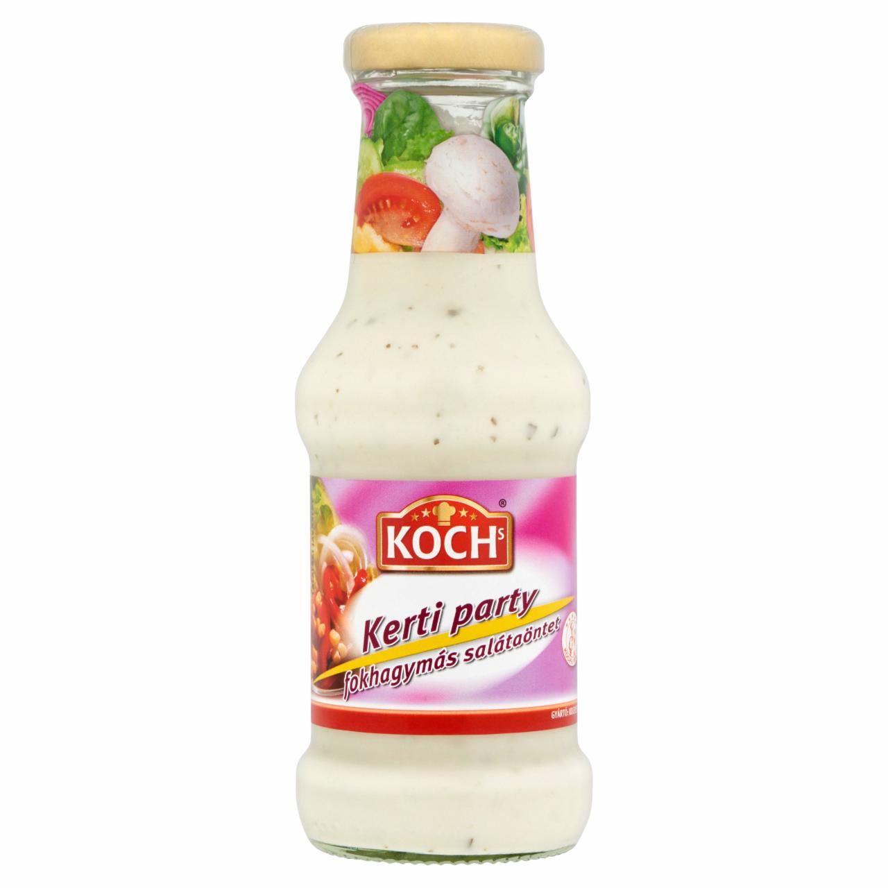Képek - Koch's Kerti Party fokhagymás salátaöntet 250 ml