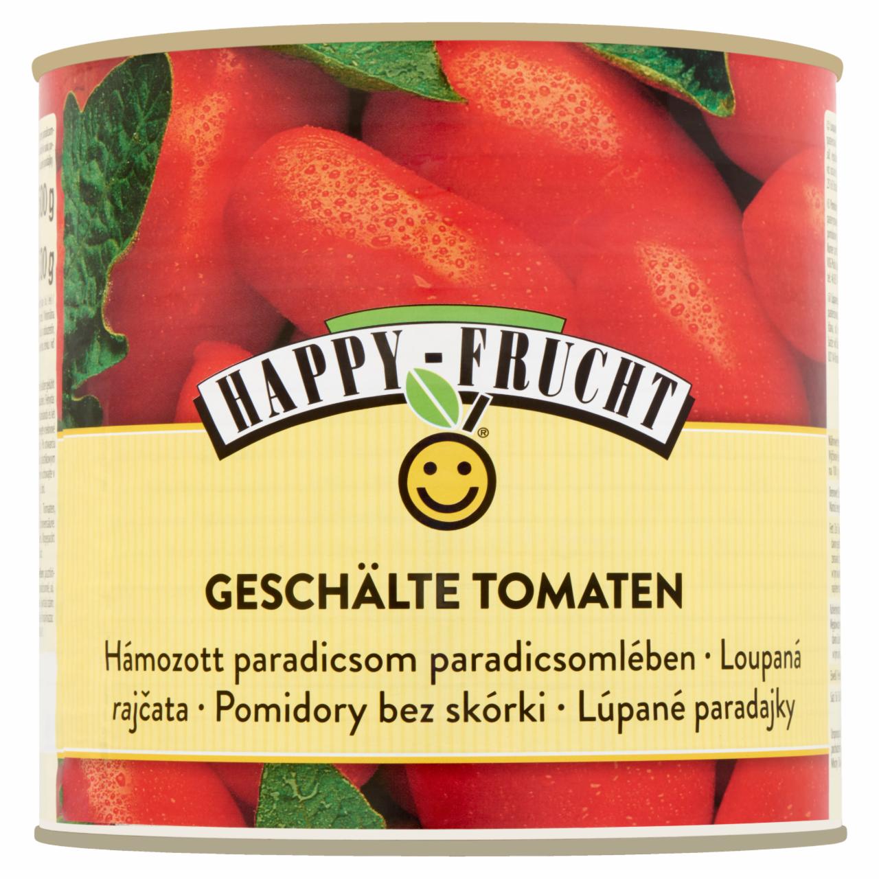 Képek - Happy Frucht hámozott paradicsom paradicsomlében 2500 g