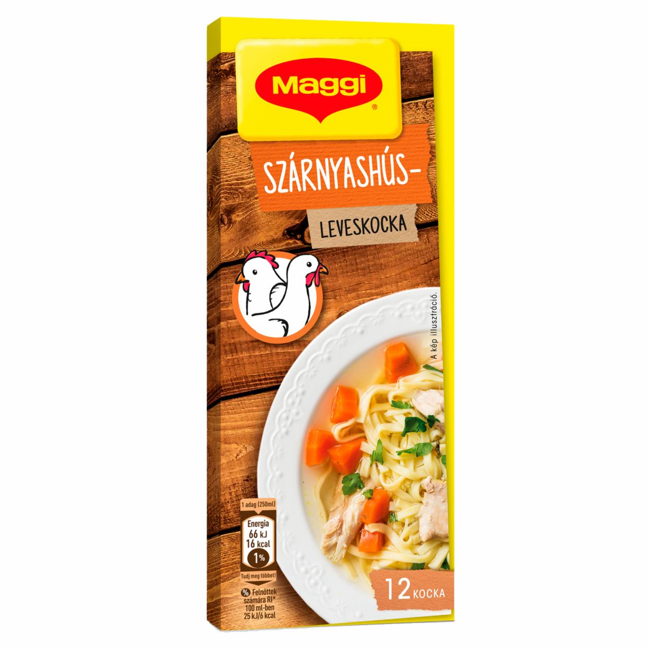 Képek - Maggi Szárnyashúsleves-kocka 132 g