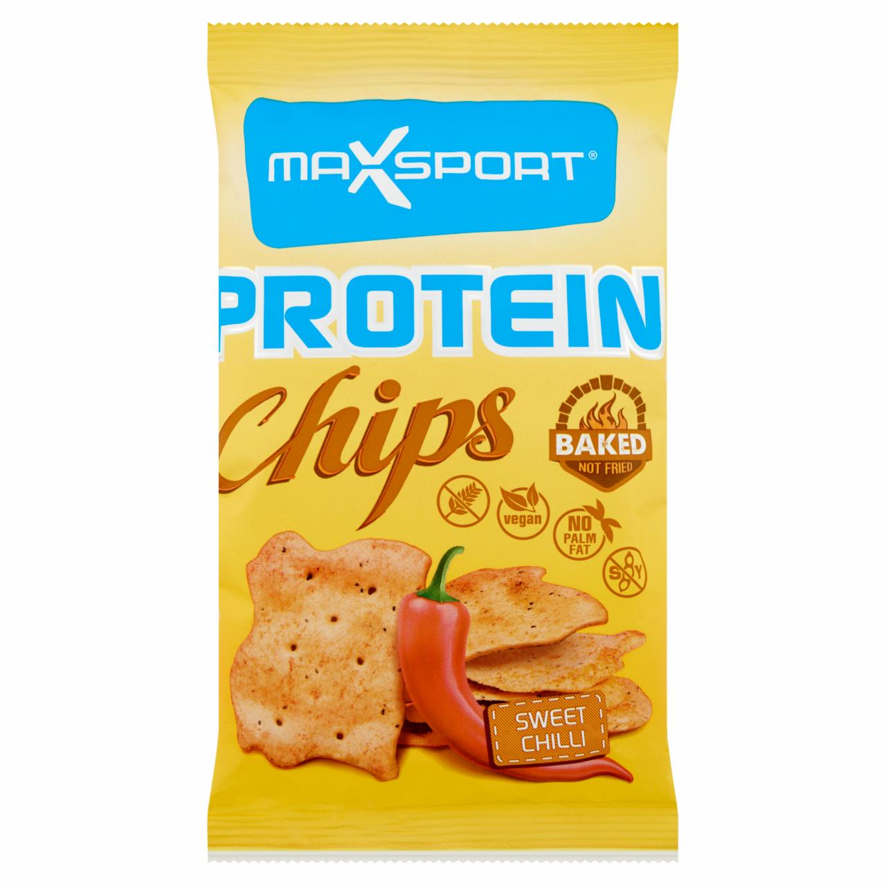 Képek - MaxSport Protein Chips gluténmentes chili ízű, közepesen csípős fehérje tartalmú falatkák 45 g