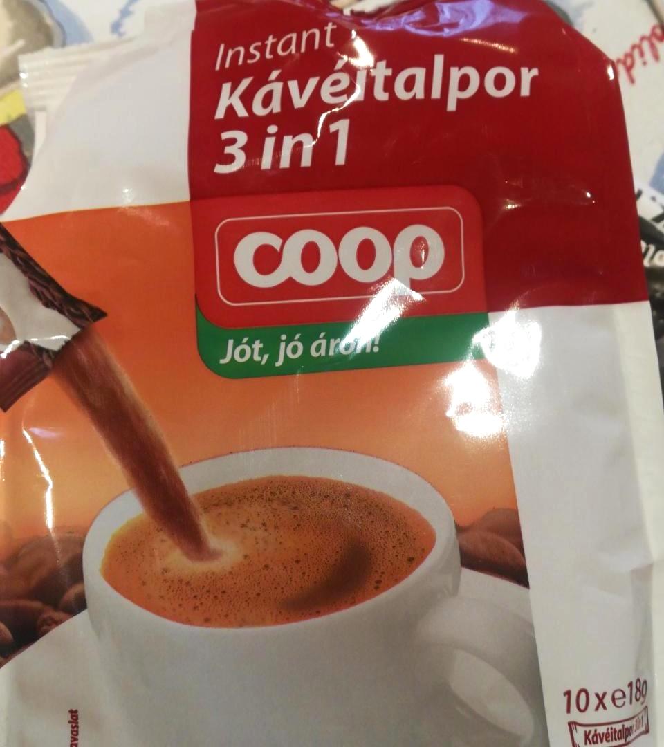 Képek - Instant kávéitalpor 3in1 Coop