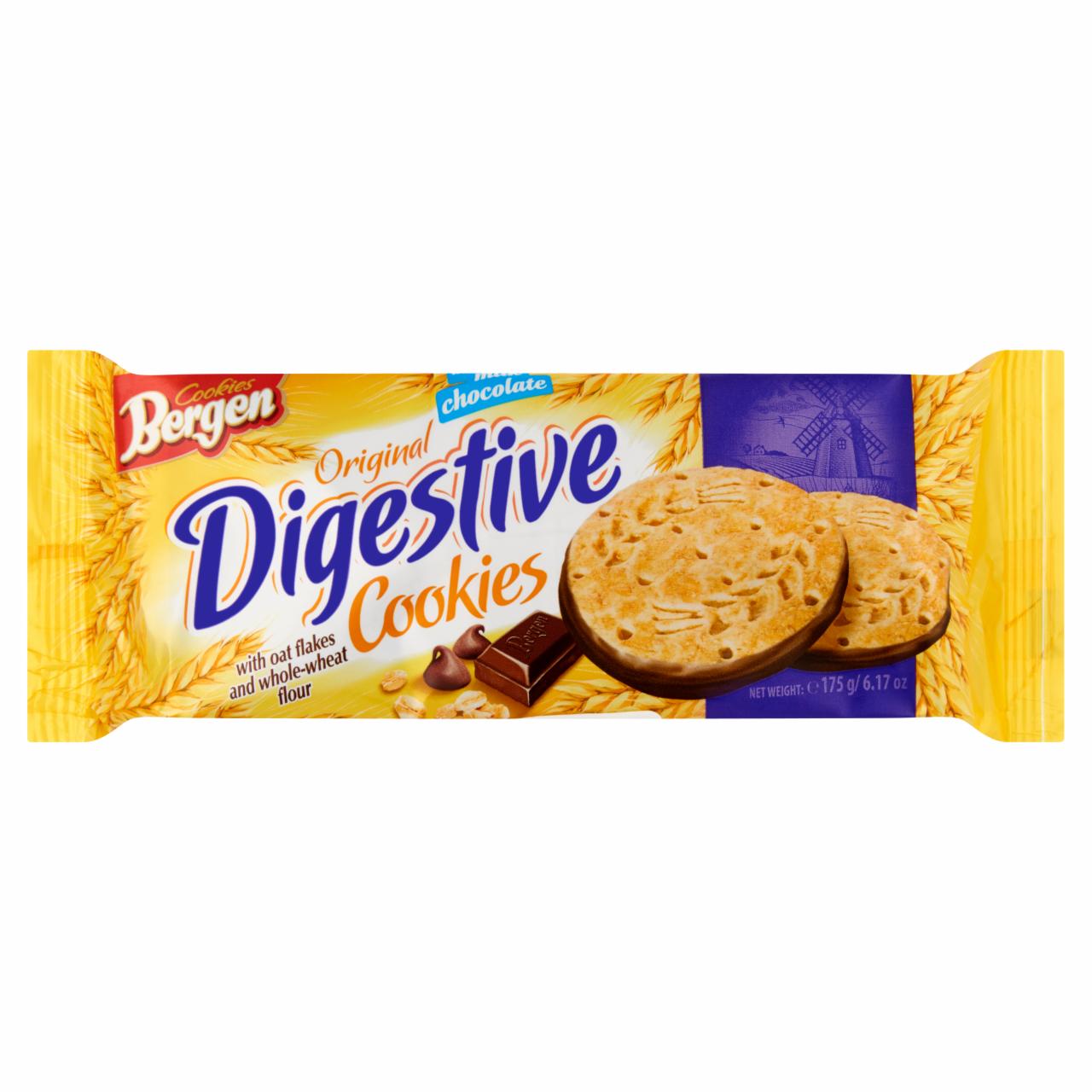 Képek - Bergen Original Digestive keksz tejcsokoládéval 175 g