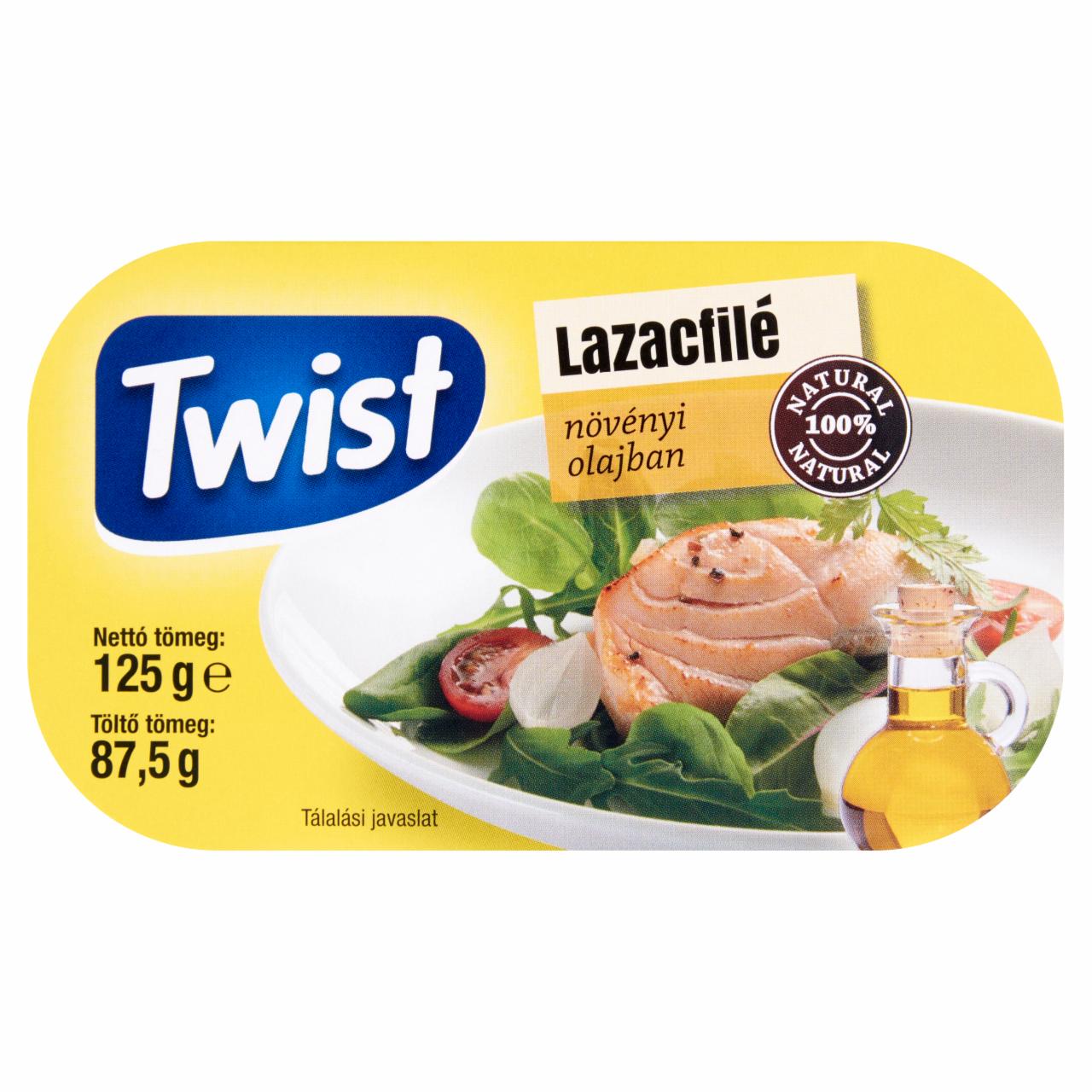 Képek - Twist lazacfilé növényi olajban 125 g