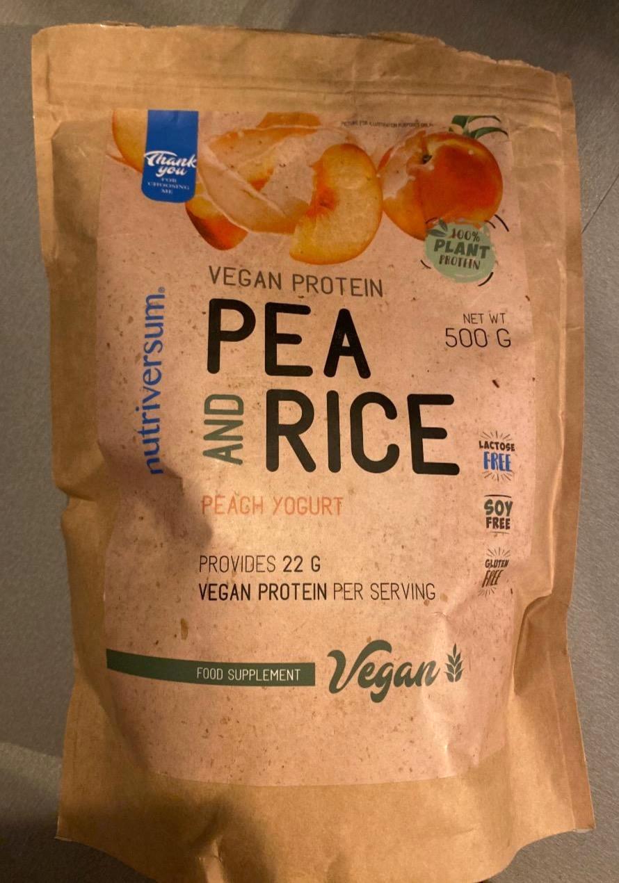 Képek - Vegan Protein Pea and rice Peach yogurt Nutriversum