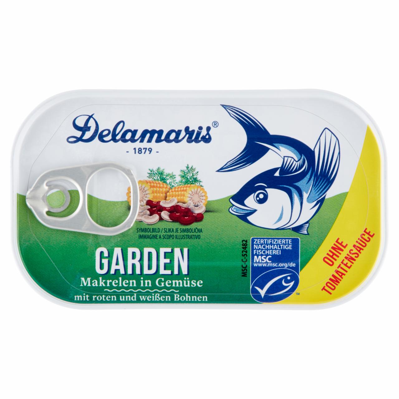 Képek - Delamaris Garden makrélasaláta vörös és fehér babbal 125 g