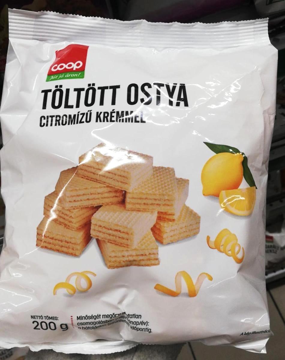 Képek - Citromízű krémmel töltött ostya Coop