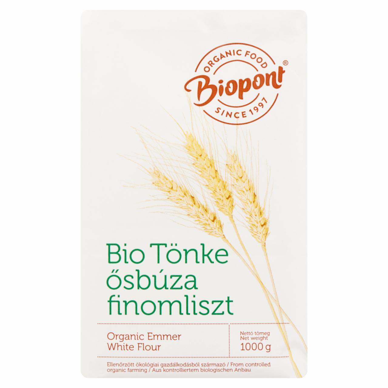 Képek - Biopont BIO tönke ősbúza finomliszt 1000 g