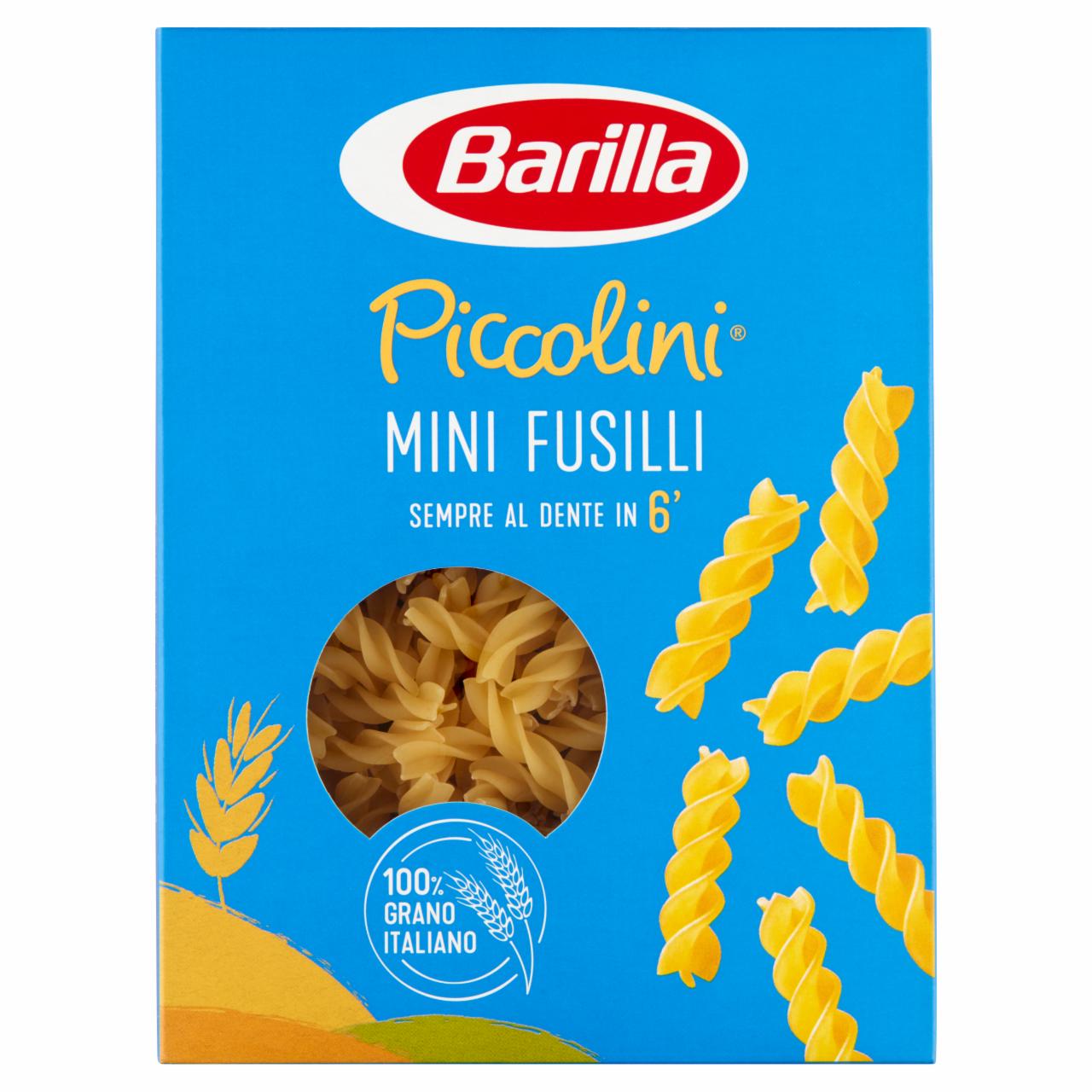 Képek - Barilla Piccolini Mini Fusilli apró durum száraztészta 500 g