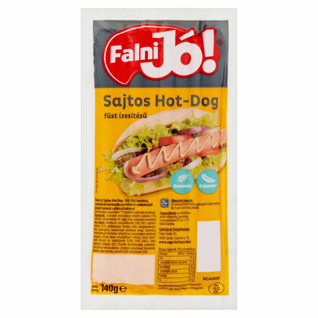 Képek - Falni Jó! füst ízesítésű sajtos hot-dog 140 g