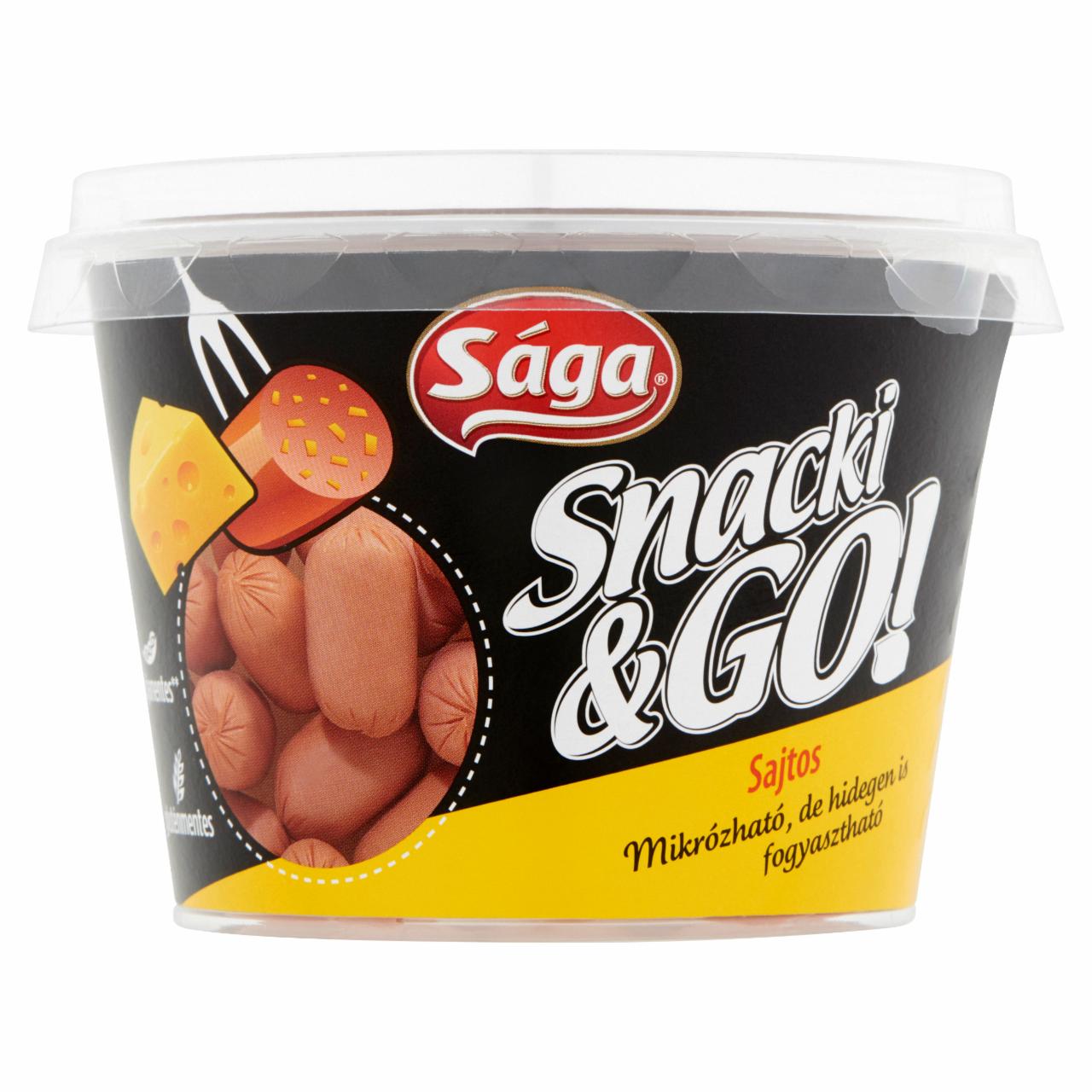 Képek - Sága Snacki & Go! sajtos pulykahúsból készült termék 140 g