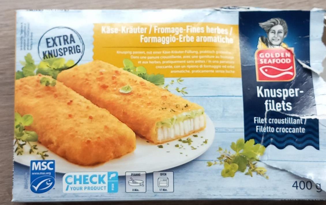 Képek - Halfilé sajtos-fűszernövényes ropogós panírban Golden seafood