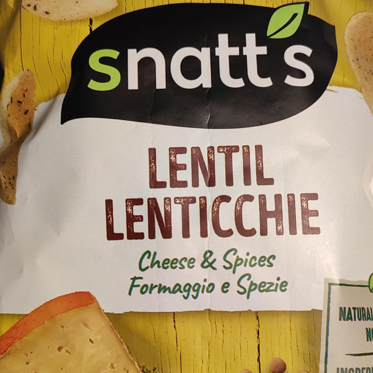 Képek - Snatt's sajtos és fűszeres ízesítésű lencsés snack 85 g