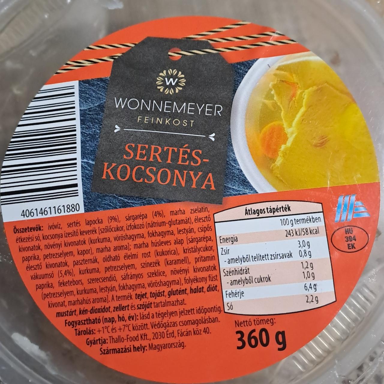 Képek - Sertés kocsonya Wonnemeyer feinkost