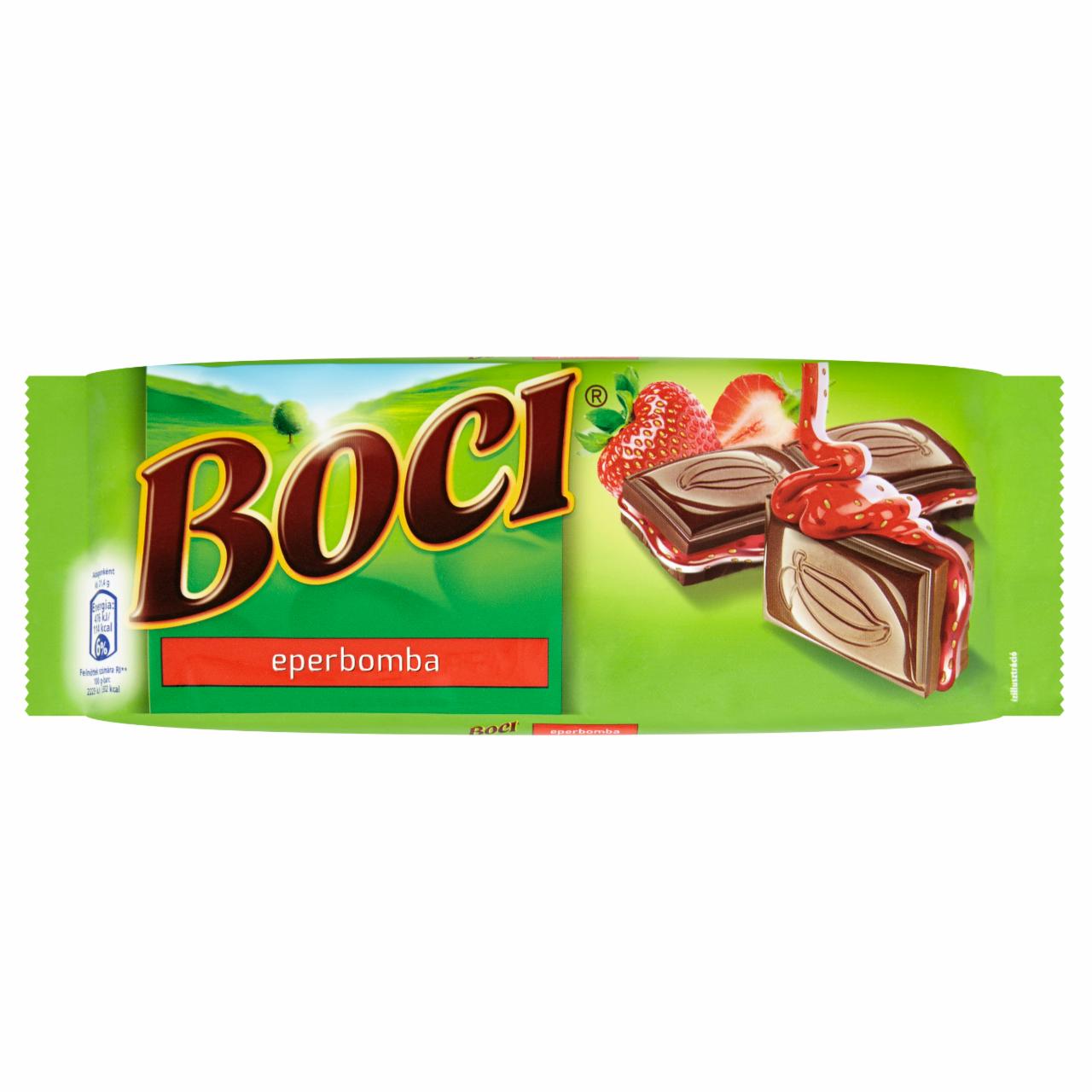 Képek - Boci Eperbomba tejcsokoládé epres töltelékkel 100 g