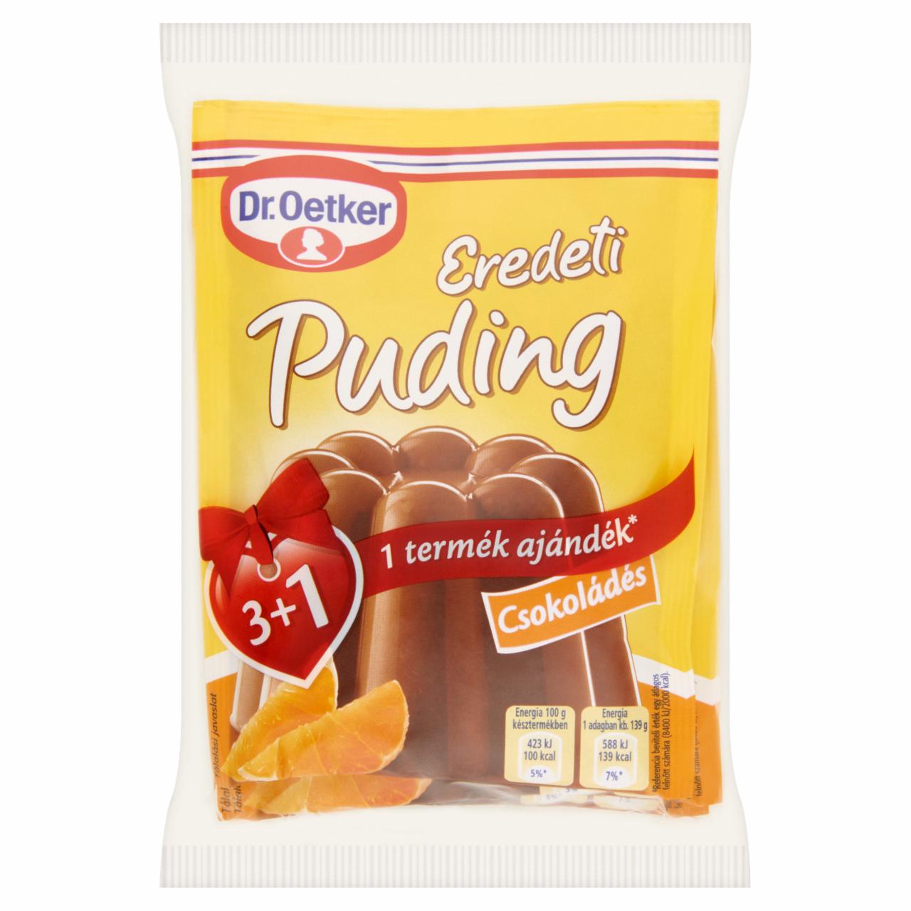 Képek - Dr. Oetker Eredeti Puding csokoládés pudingpor 4 x 49 g