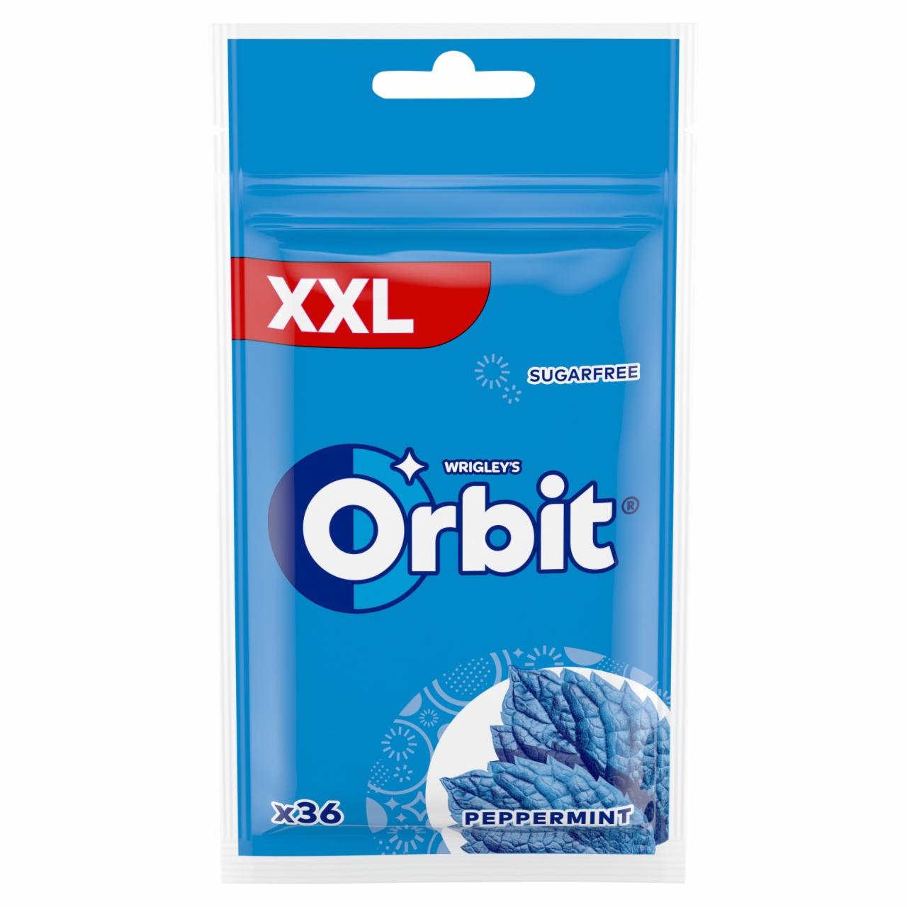 Képek - Orbit XXL Peppermint mentaízű cukormentes rágógumi édesítőszerrel 50 g 