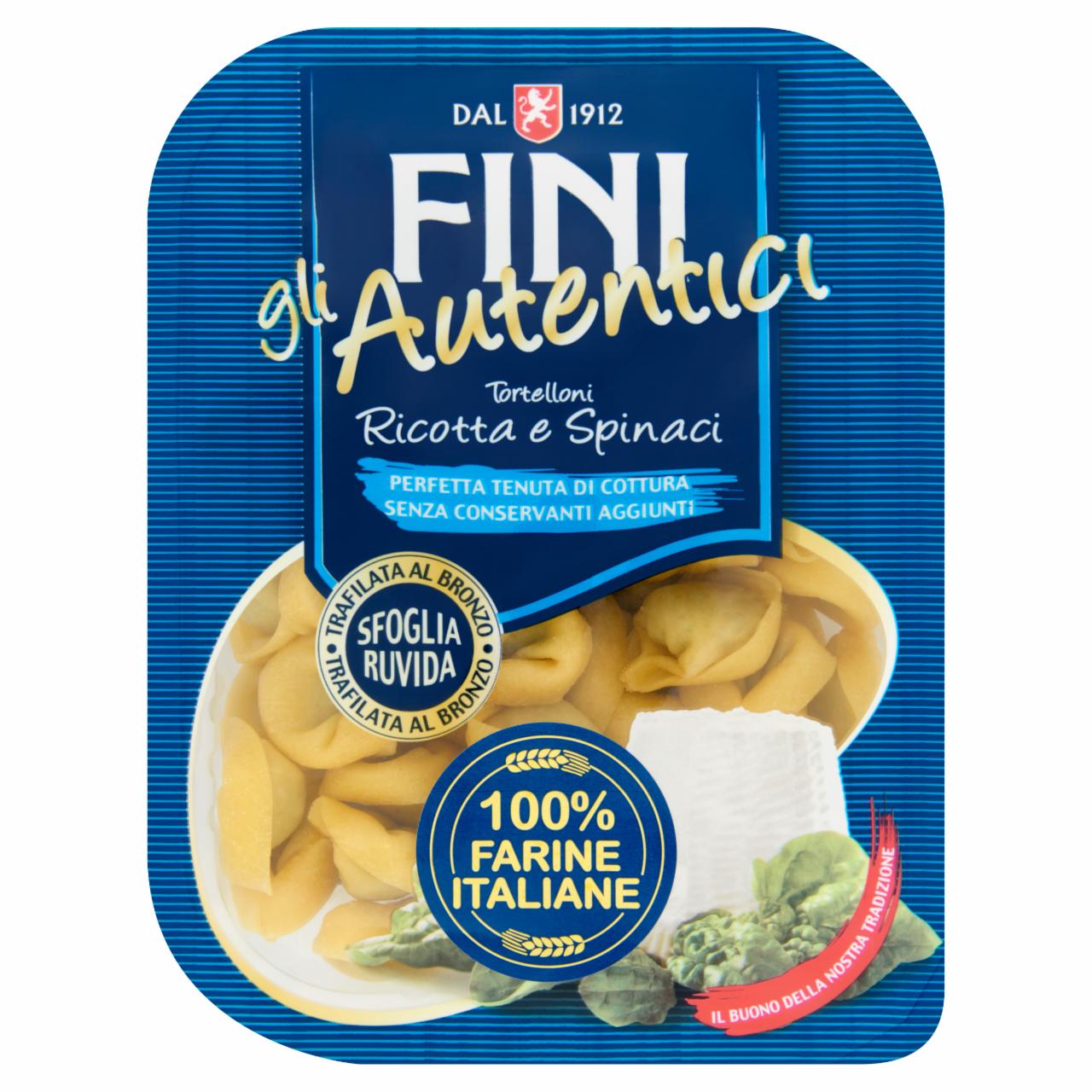 Képek - Fini gli Autentici Tortelloni ricottával és parajjal töltött tészta 250 g