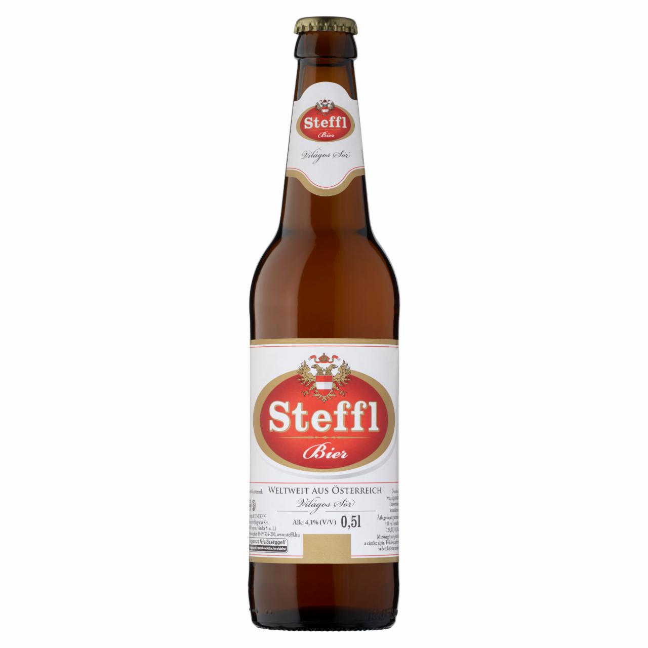 Képek - Steffl világos sör 4,1% 0,5 l üveg