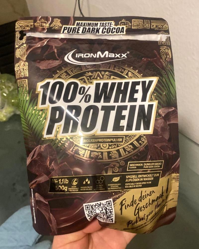 Képek - 100% Whey protein Pure dark cocoa IronMaxx