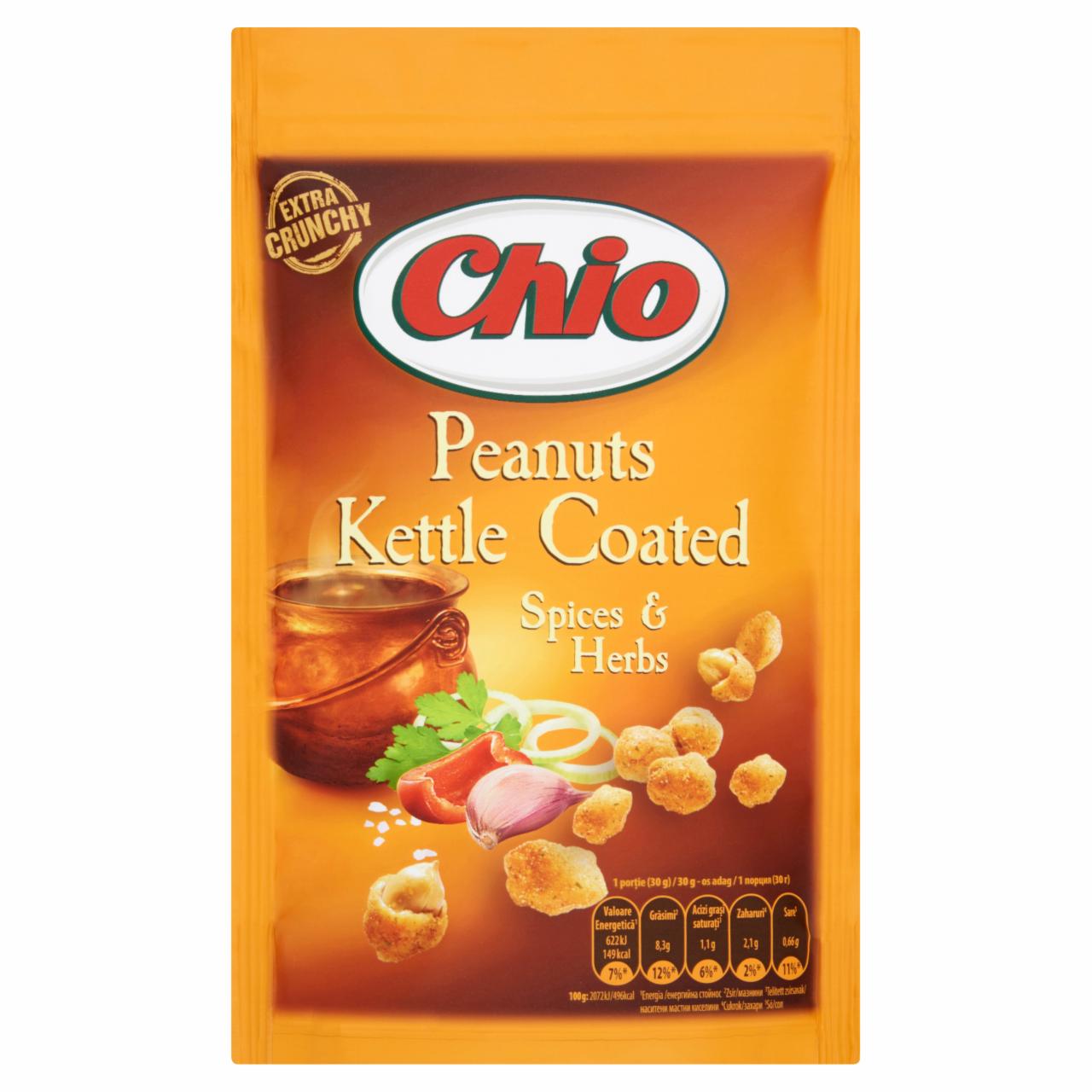 Képek - Chio Kettle Coated földimogyoró pikáns zöldfűszeres ízű ropogós tésztabundában 100 g