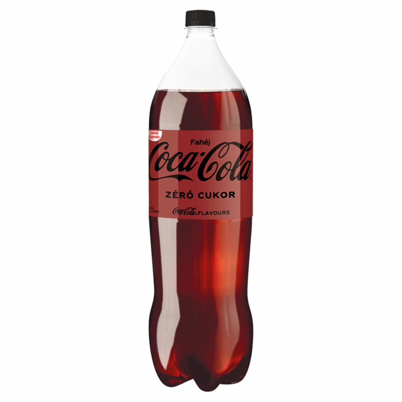 Képek - Coca-Cola Zero Fahéj energiamentes cola-fahéjízű szénsavas üdítőital édesítőszerekkel 2 l