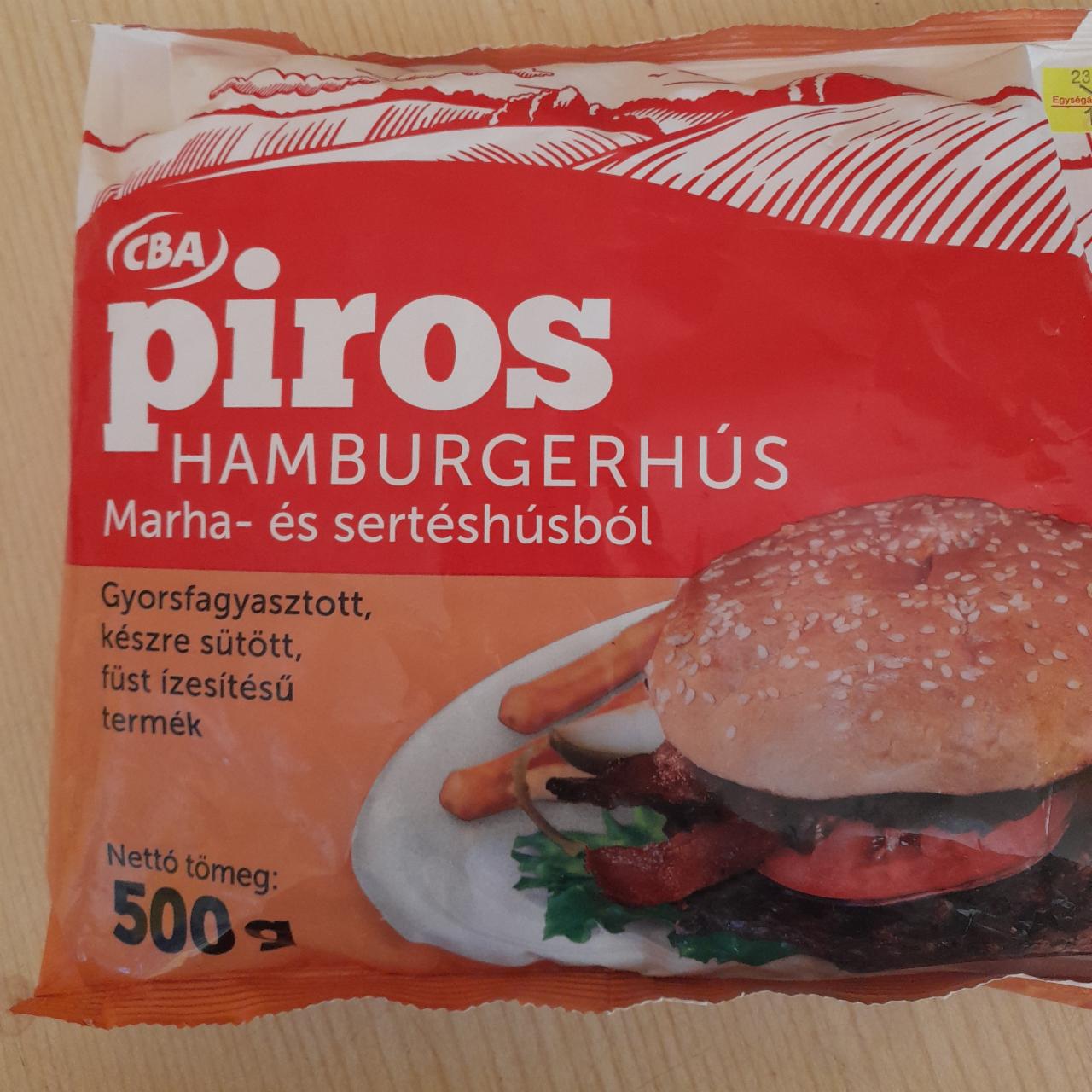 Képek - Hamburgerhús marha-és sertéshúsból CBA piros