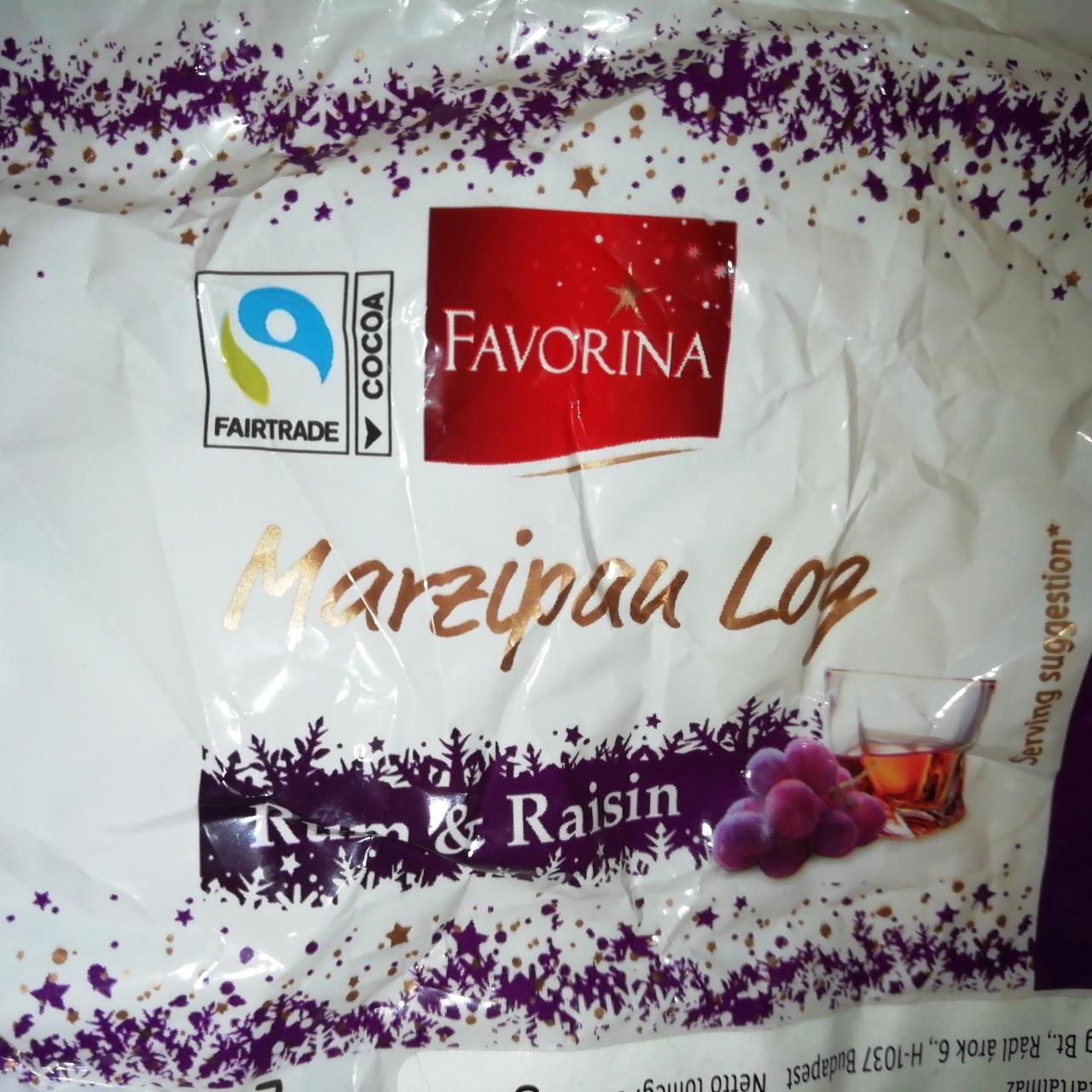 Képek - Marzipan Log Rum & Raisin Favorina