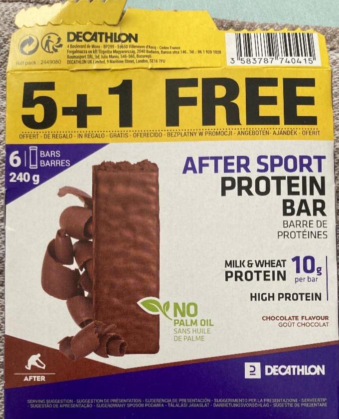 Képek - After sport protein bar Chocolate Decathlon