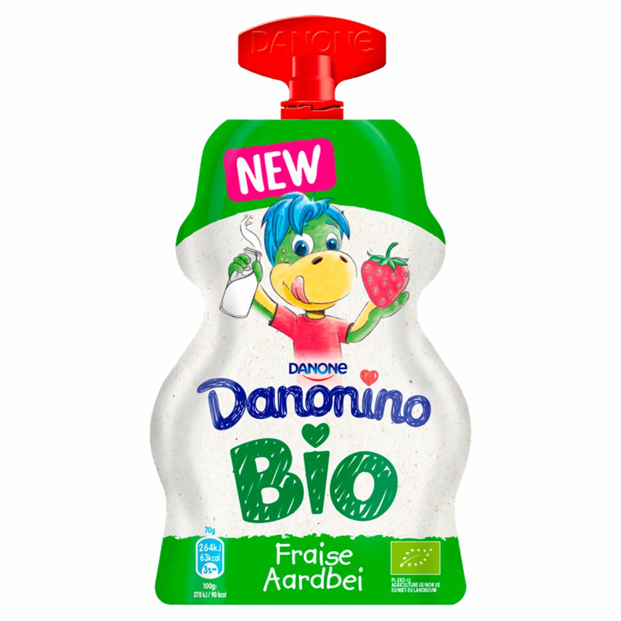 Képek - Danone Danonino BIO élőflórás epres joghurt 70 g