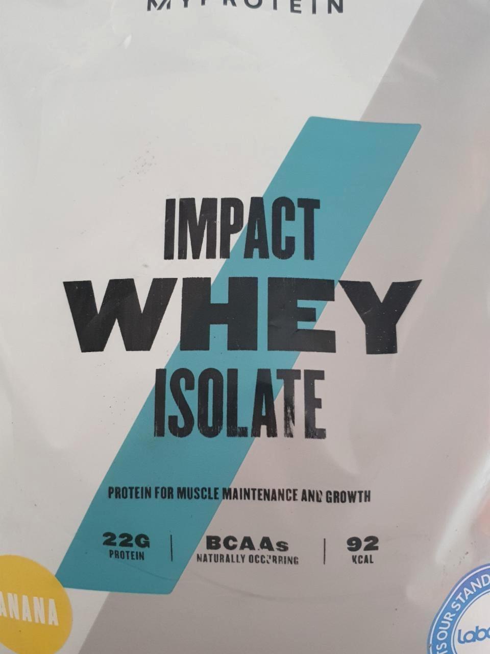 Képek - Impact Whey Isolate Banana MyProtein
