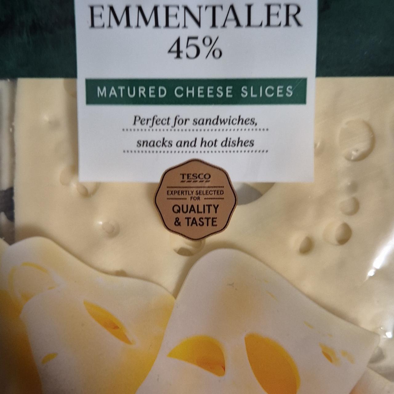 Képek - Emmentaler 45% Matured Cheese slices Tesco