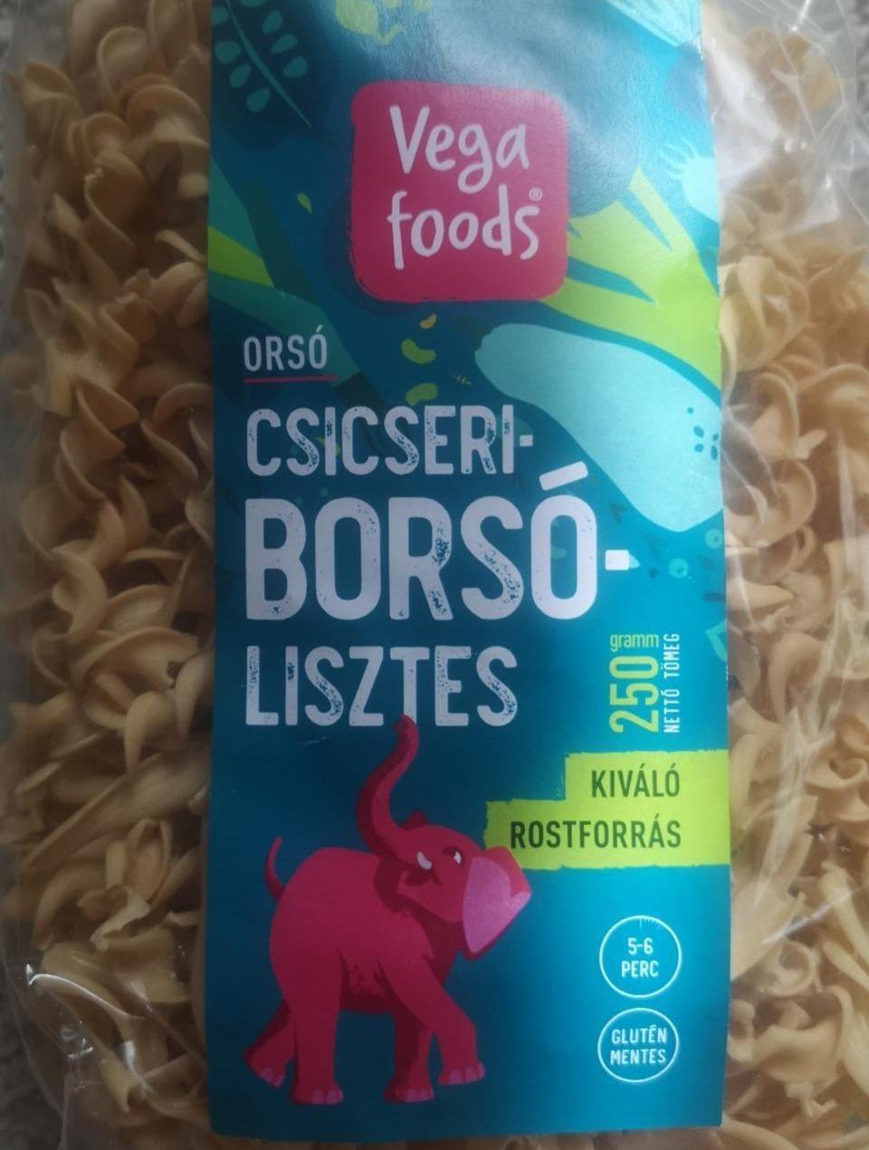 Képek - Orsó csicseriborsólisztes tészta Vega foods