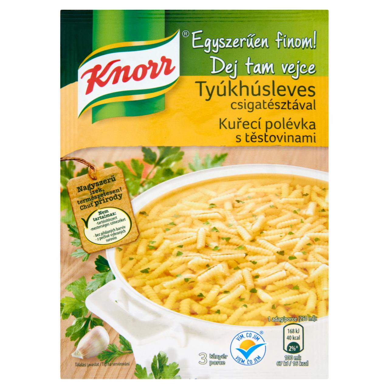 Képek - Knorr Egyszerűen finom! tyúkhúsleves csigatésztával 40 g