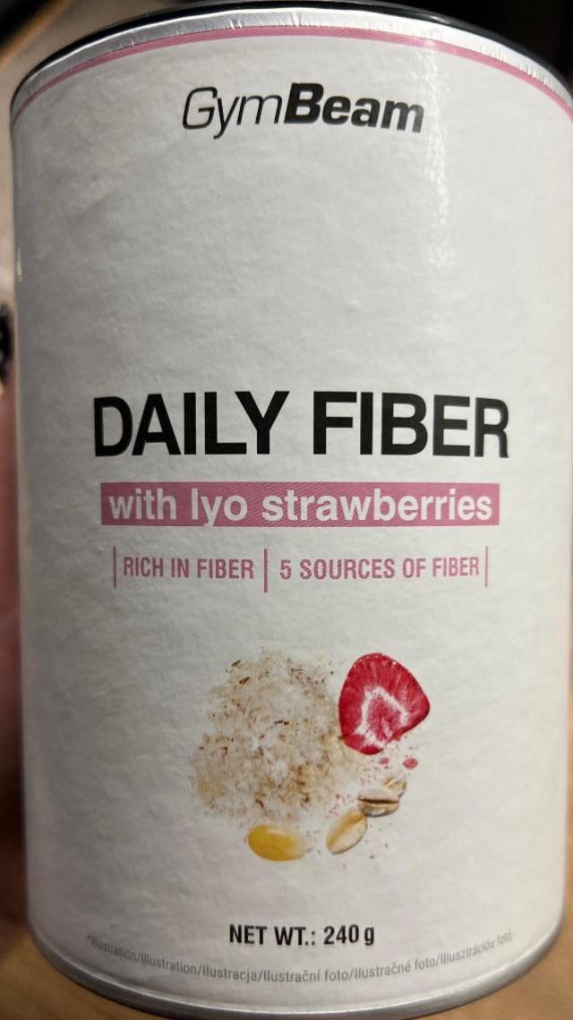 Képek - Daily fiber with lyo strawberries GymBeam
