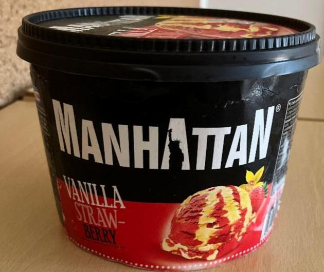 Képek - Manhattan vanília ízű jégkrém és epres jégkrém 1400 ml