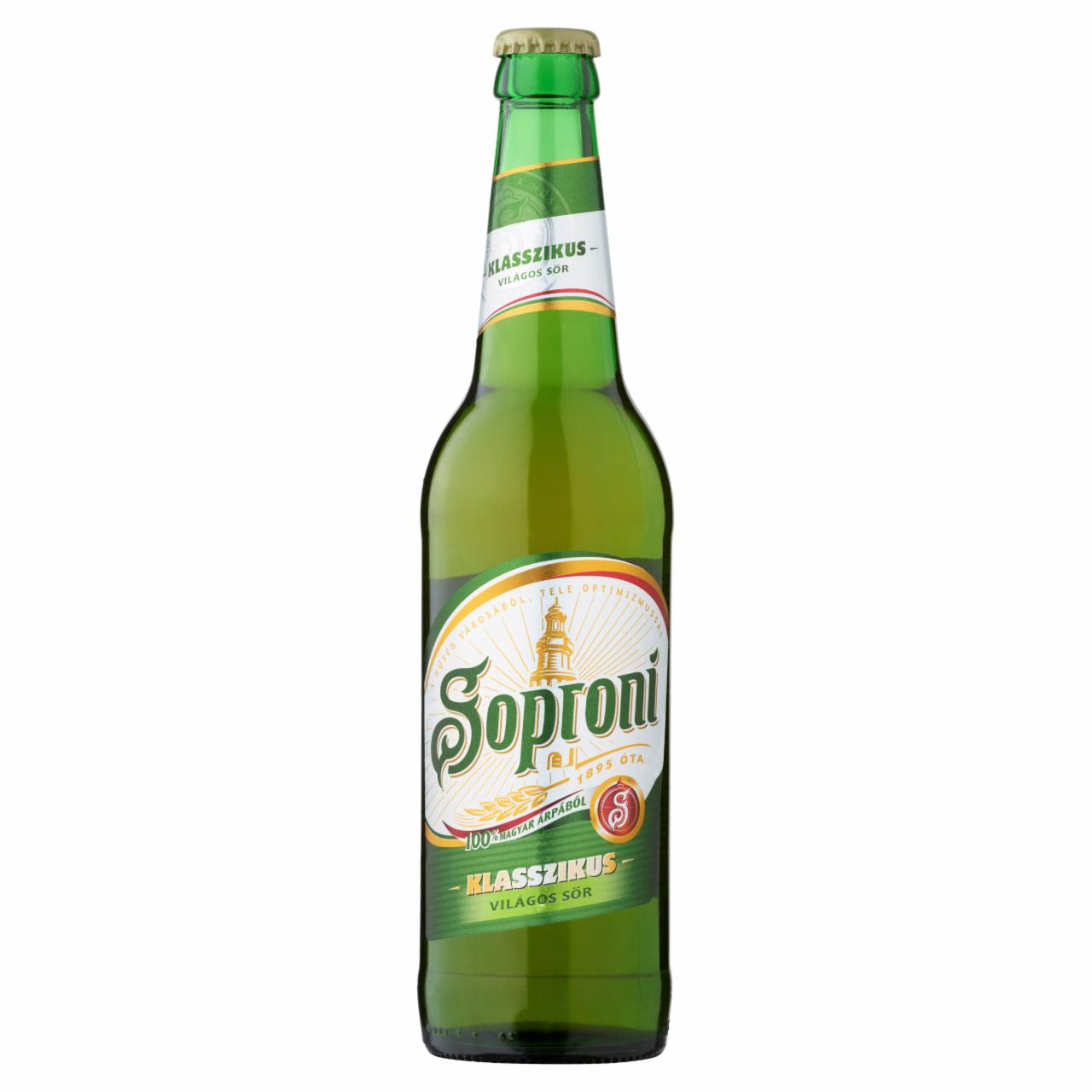 Képek - Soproni Klasszikus világos sör 4,5% 0,5 l üveg