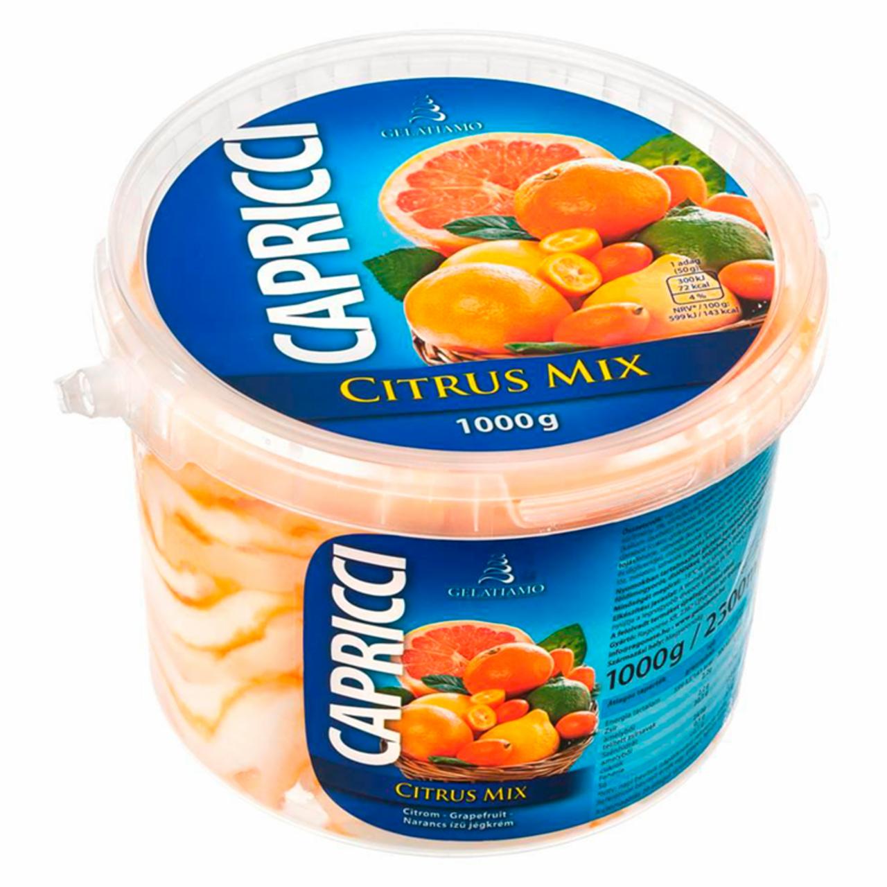 Képek - Gelatiamo Capricci Citrus Mix citrom-grapefruit-narancs ízű jégkrém 1000 g