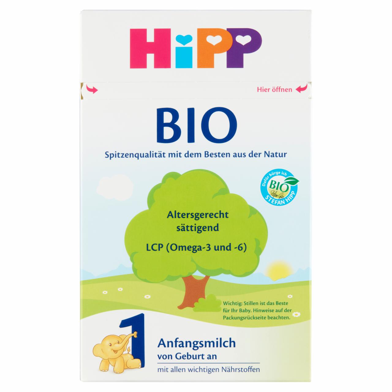 Képek - HiPP 1 BIO tejalapú anyatej-helyettesítő tápszer újszülöttkortól 600 g