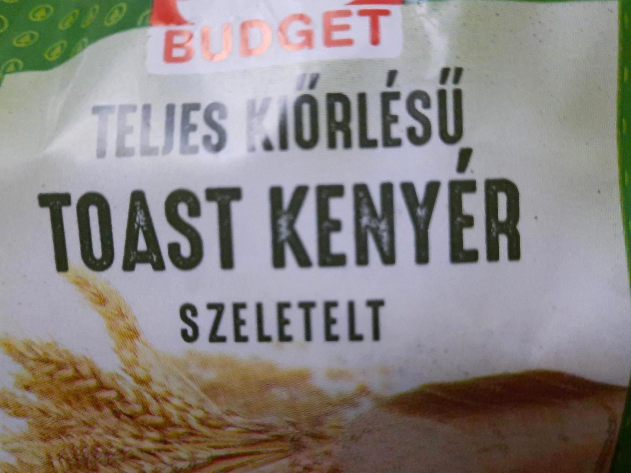 Képek - Teljes kiőrlésű toast kenyér szeletelt S Budget
