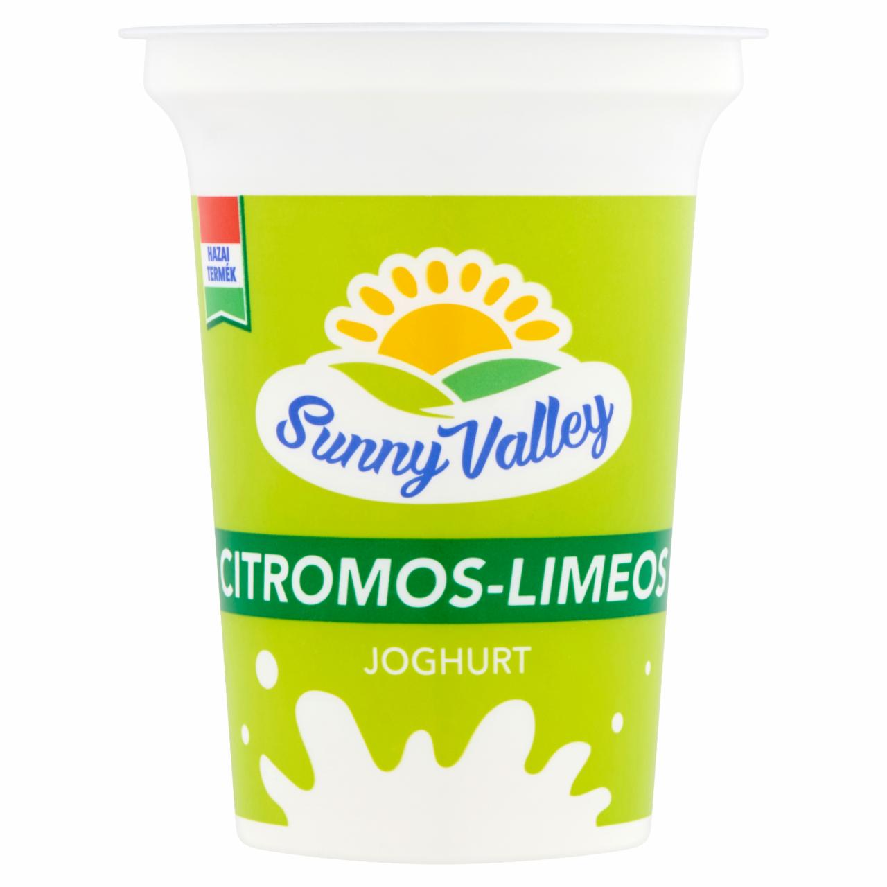 Képek - Sunny Valley élőflórás, zsírszegény citromos-limeos joghurt 375 g