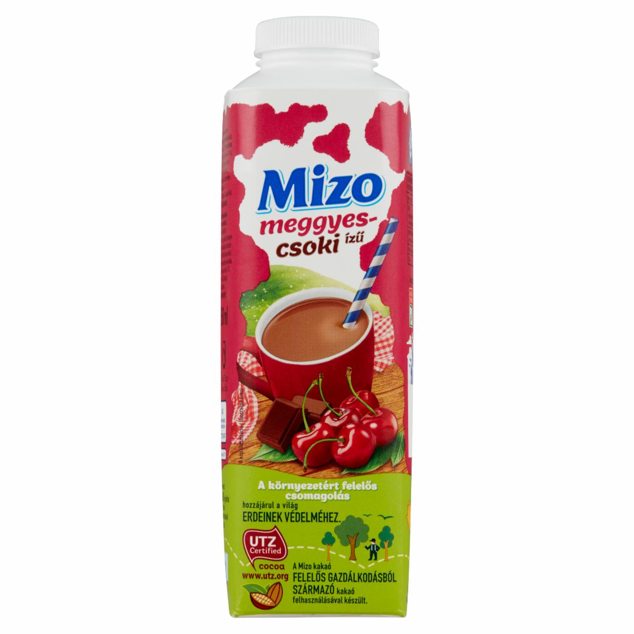 Képek - Mizo meggyes-csokoládé ízű félzsíros kakaós tejkészítmény 450 ml